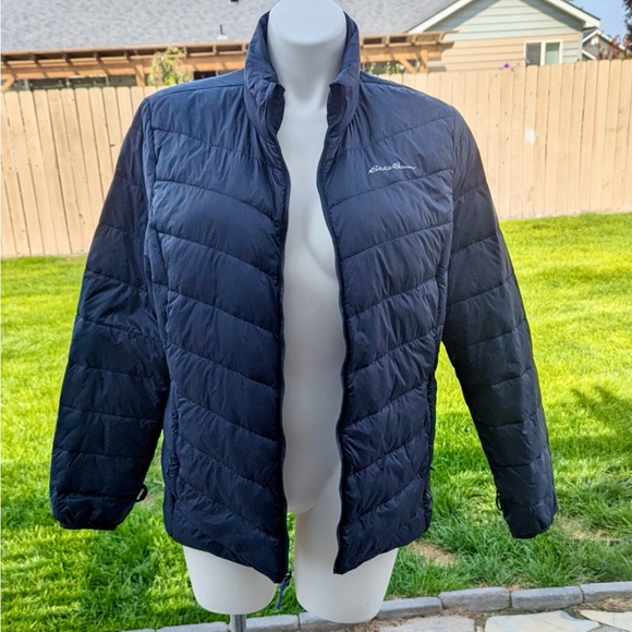 Eddie Bauer Women's Dark Blue Quilted Puffer Jacket - Picture 4 of 4